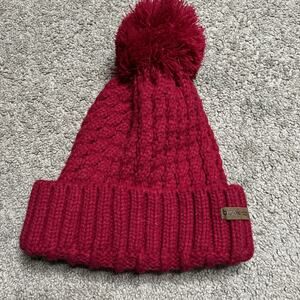 Brook + Bay Faux Fur Pom Pom Beanie For Women - Warm Cute Cable Knit Winter Hat